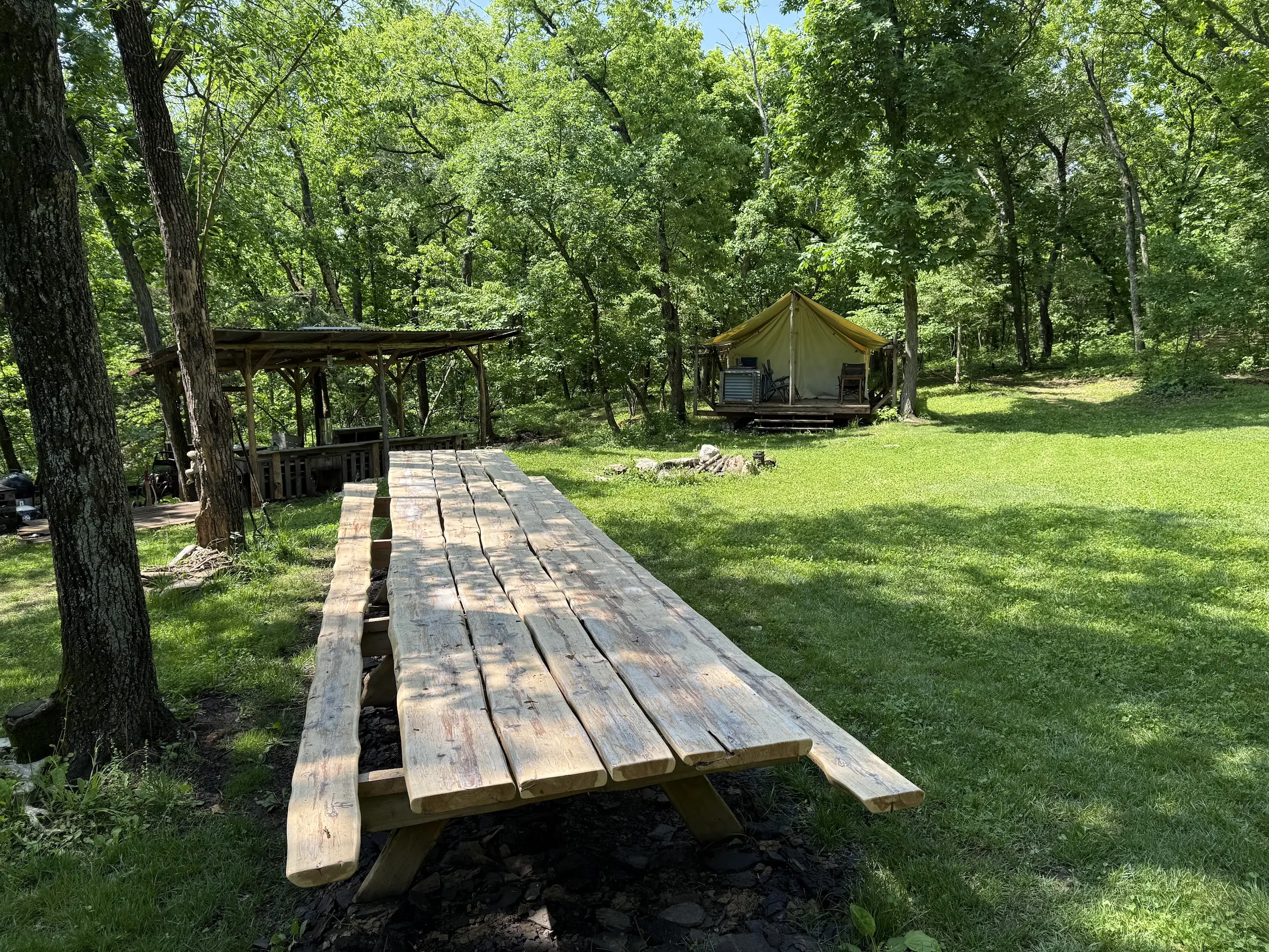 The camp meadow from across the property